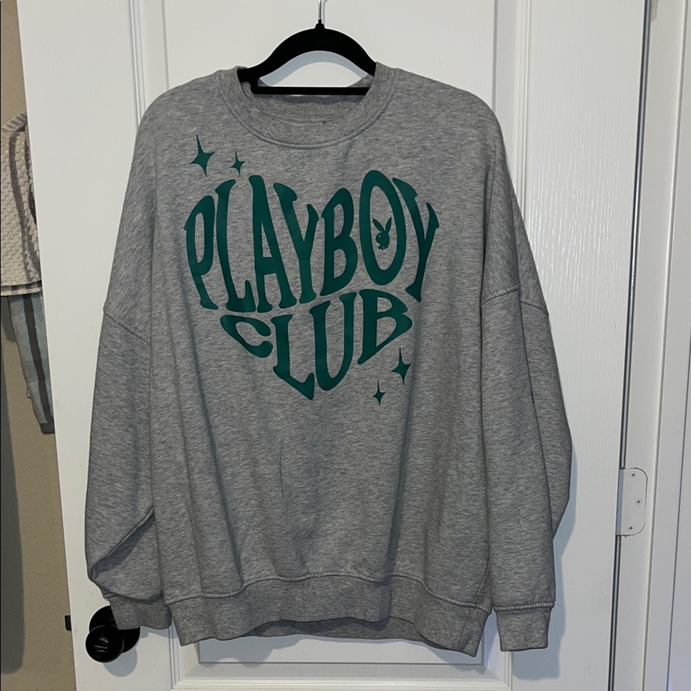 Playboy by PacSun Gray Sweatshirt